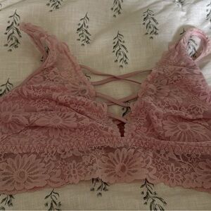 Lace Bralette in Pink